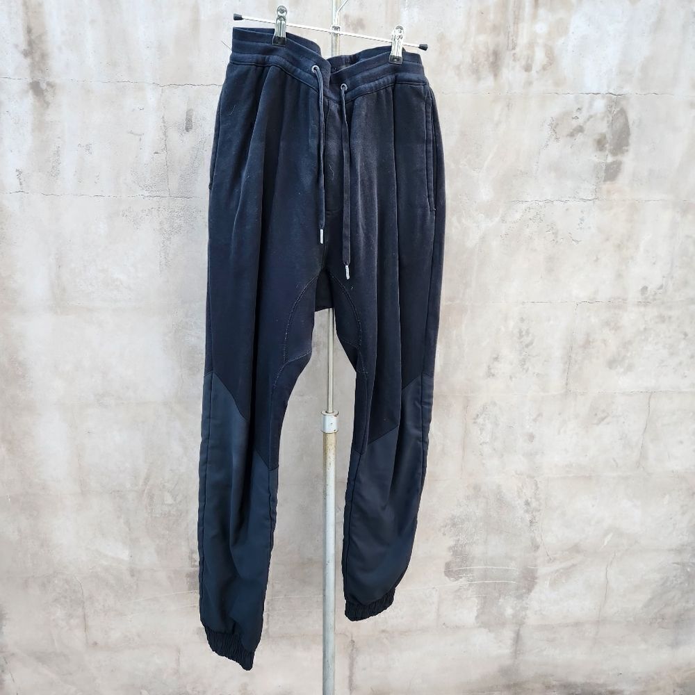 Zanerobe black mix media joggers